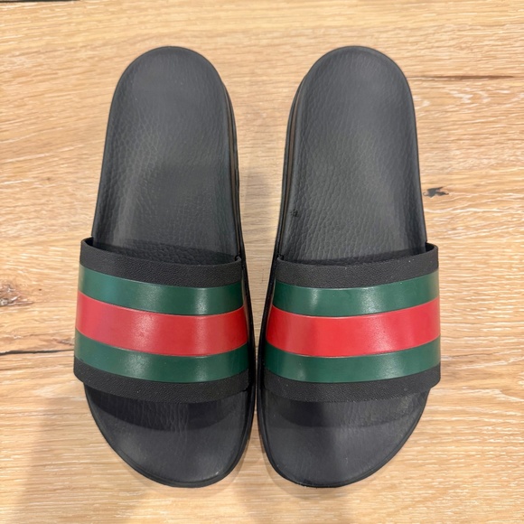 Gucci slide sandal with Web - Picture 1 of 2